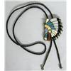 Image 1 : Native American Inlay Chief Bolo Tie