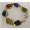 Image 2 : Scarab Etched Stone Link Bracelet