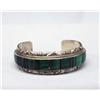Image 1 : Native American Navajo Malachite Bracelet Hallmark