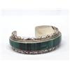 Image 2 : Native American Navajo Malachite Bracelet Hallmark