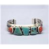 Image 1 : Native American Navajo Carico Turquoise Bracelet