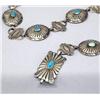 Image 2 : Native American Navajo Silver Concho Belt