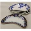 Image 1 : Antique Flow Blue Fishbone Plates