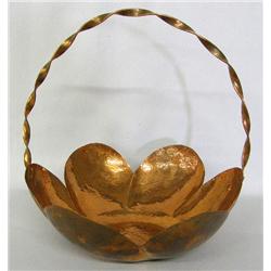 Hammered Copper Basket