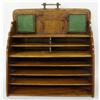 Image 1 : Antique Mission Style Desk Organizer