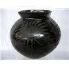 Mata Ortiz Black on Black Jar by Oscar Quezada