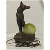 Image 3 : Art Deco German Shepherd Dog Lamp