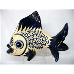 Tonala Ceramic Fish Statute