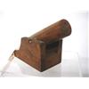Vintage Folk Art Mini Carved Wooden Cannon