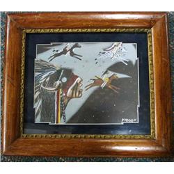 Native American Framed Print by Jim Yellowhawk