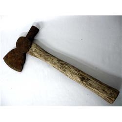 Early Octagonal Polled Cast Iron Axe