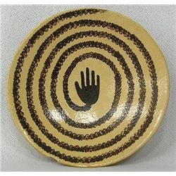 Native American Hopi Pottery Dish by Gwen Setalla