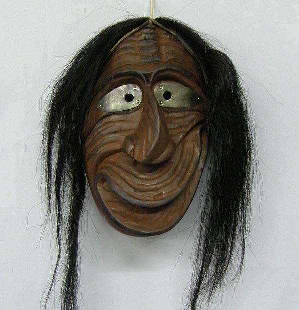 Iroquois Wooden False Face Society Mask