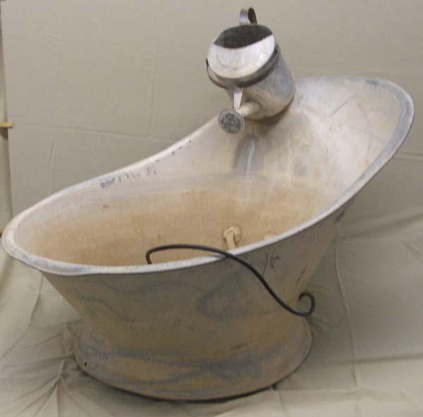 Antique Tin Cowboy Bath Tub MUST BE PICKED UP