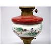 Image 3 : Antique Kerosene Lamp with Hand Painted Base