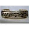 Image 1 : Native American Navajo Storyteller Silver Bracelet