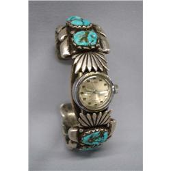 Native American Navajo Sandcast Watchband