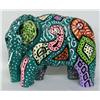Image 2 : Wooden Elephant Hand Painted by Kills Thunder