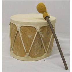 Native American Pueblo Drum With Beater
