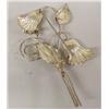 Image 2 : Sterling Silver Floral Pin by Lang