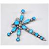 Image 1 : Native American Zuni Dragonfly Pin/Pendant by Quam