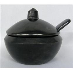 Oaxacan Burnished Covered Bowl with Ladle