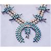 Image 3 : Native American Zuni Petit Point Squash Necklace