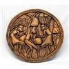 Mexican Carved Wooden Plaque by David Olivias