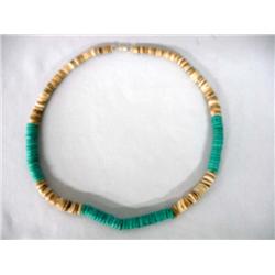 Native American Santo Domingo Turquoise Necklace