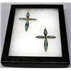 Image 1 : 2 Native American Zuni Cross Pendants