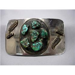 Native American Navajo Belt Buckle