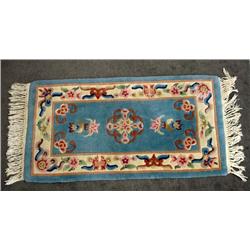 Chinese Hand Woven Wool Small Rug