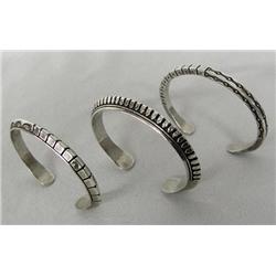 3 Native American Navajo Bracelets by Shack