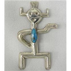 Native American Navajo Sandcast Petroglyph Pin