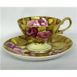 Lefton China Handpainted and Gilded Cup and Saucer