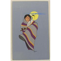 1981 Native American Painting by Woodward