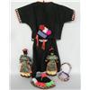Image 2 : Ethnic Child's Outfit with Hat & Dolls