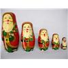 Image 1 : Babushka Nesting Santa Claus Dolls