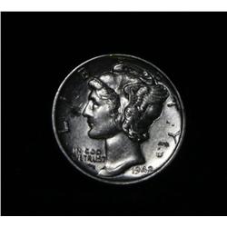 1942-p Mercury Dime Graded select uncirculated ms63
