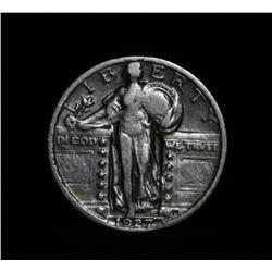 1927-p Standing Liberty Quarter 25c grades xf40