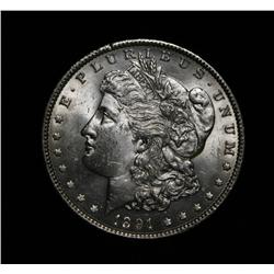 ***RARE  1891-p Morgan Dollar $1 Grades Choice Uncirculated ms64 RARE***