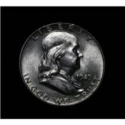 1949-p Franklin Half Dollar Grades Select Uncirculated ms63