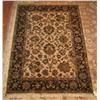 Image 1 : Fine Jaipur  beige/eggplant  4 x 5.10