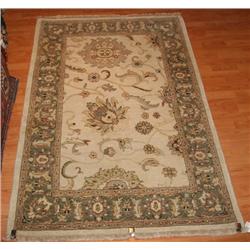 Fine Indian Ziegler Beige/Green 3.11 x 5.11