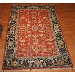 Fine India Kabul Orange - Rust/Blue3.9 x 6