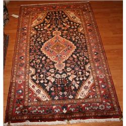 Fine Persian Shama Black/Rust 4.6 x 6.6
