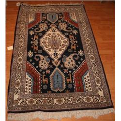 Fine Persian Gouchan Blue/Ivory 3.10 x 6.5