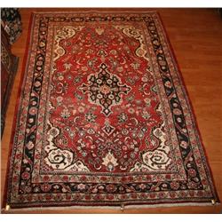 Fine Persian Mahal Rust/Black 4.6 x 6.6