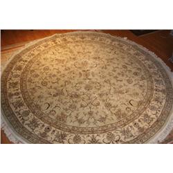XL Sino Wool/Silk 10ft. Round  Soft Beige/Ivory