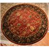 Image 1 : Exceptional Indian Mashad 6.2 Round  Rusty Red/Blue